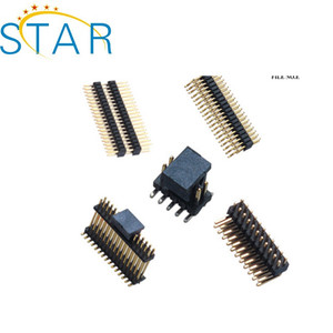カスタム1.0mm/1.27mm/2.00mm/2.54mm/<span class=keywords><strong>3.96mm</strong></span>/5.08mmPcbコネクタピンヘッダー2列シングルプラスチックメスピンヘッダー