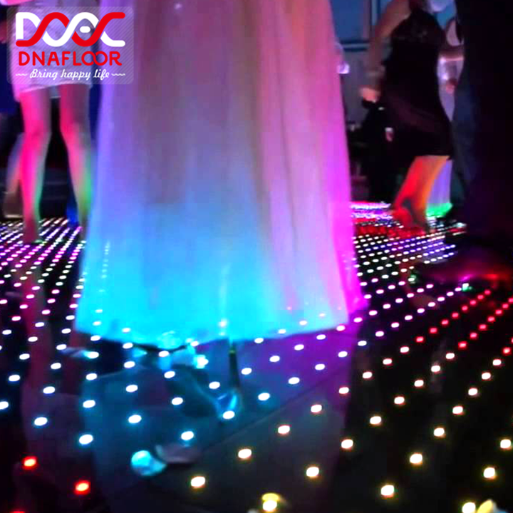 8x8 15x15 Pixels Led Digital Led Indoor Dance Floors Panels Tile Digital Dance