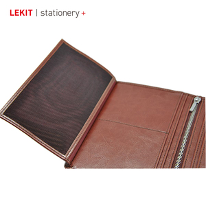 pu leather passport holder with coin <strong>pouch</strong> and zipper