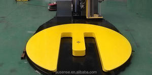 YUPACK M Type Semi Automatic <strong>Pallet</strong> Wrapping Machine with Top Pressure Skid <strong>Wrapper</strong> for <strong>Manual</strong> Forklift