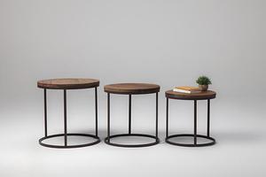 中国寧波の木製家庭用リビング家具メーカーと<span class=keywords><strong>3</strong></span>ラウンドサイドテーブルの工場直送セット