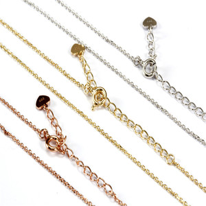 Jewelry With Heart Cross Rolo Chain Gold Plated 925 Silver <span class=keywords><strong>Chains</strong></span> Necklace