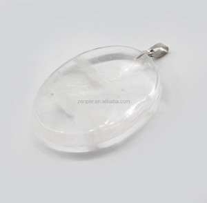 ขายส่งโมราจี้ออกแบบรูปไข่หยกหินธรรมชาติจี้สร้อยคอ - Product Image 6
