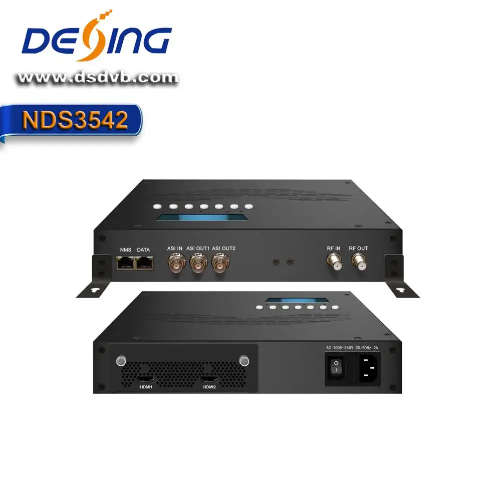 Montaje en pared HDMI/SDI/DVB-S2 /CVBS a RF HD/SD modulador codificador