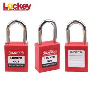Lockey אדום כחול צהוב שחור ירוק כרית מנעול כל צבע מותאם אישית בטיחות מנעול נעילה
