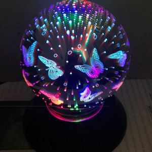 glass 3d <strong>rose</strong> flower rgb changing table light 3w usb <strong>magic</strong> night <strong>lamp</strong> - Product Image 5