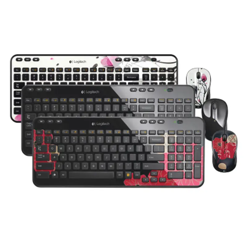 Logitech-teclado inalámbrico ultradelgado para videojuegos, combo de teclado y ratón para ordenador, 100% Original, MK365