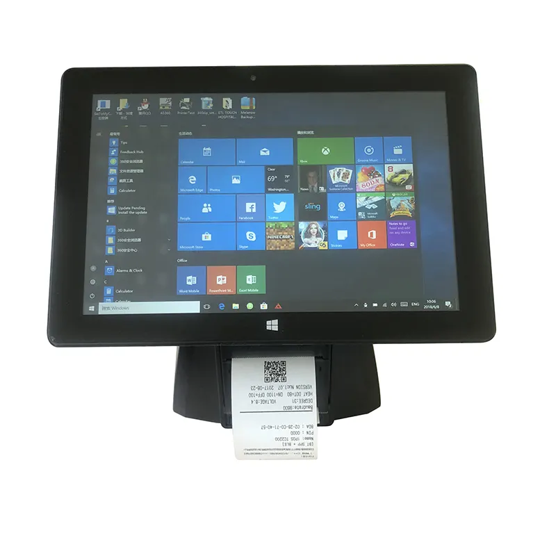 10.1 inch Android windows system all in one POS Machine TC2200D cheap price payment terminals Xiamen China