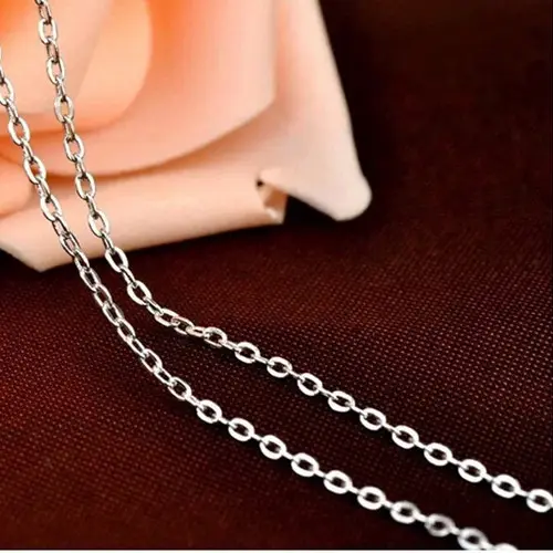 2ミリメートルGood Quality Popular Rolo "O" Silver Necklace Chains With Lobster Clasps For Pendant Curb O Pattern Necklace Chain