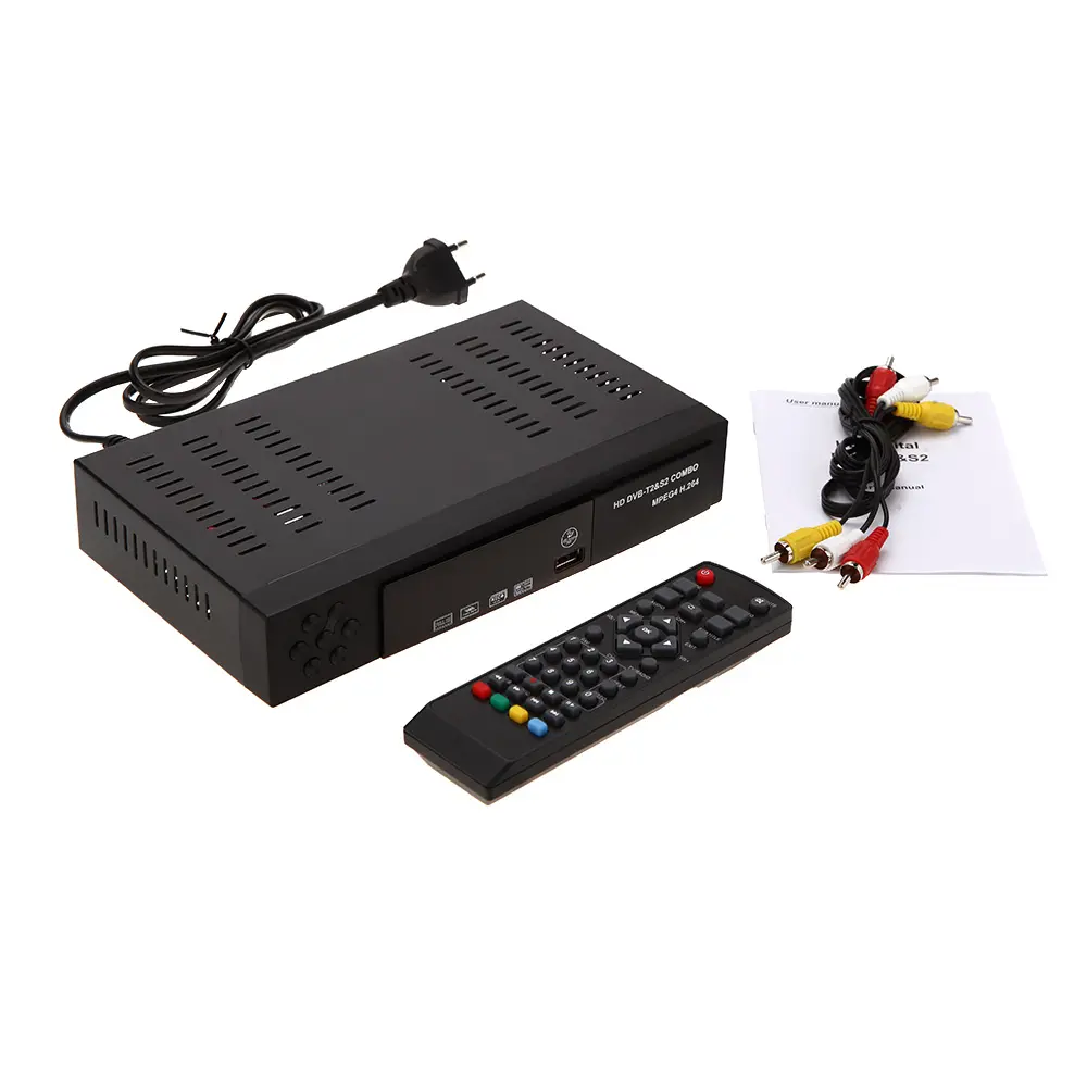 Chất lượng cao full HD châu phi truyền hình vệ tinh bộ giải mã 1080 p HD PVR FTA tv receiver dvb t2 s2 combo