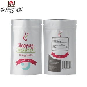 Koku geçirmez cilt detoks bitkisel çay paketleme poşetleri stand up naylon fermuarlı kese - Product Image 3