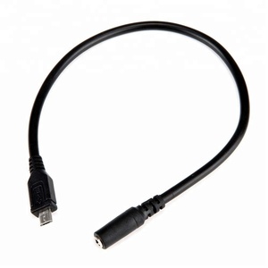 手机音频电缆微型USB B公<span class=keywords><strong>5</strong></span>针至<span class=keywords><strong>3</strong></span>.<span class=keywords><strong>5</strong></span>毫米母<span class=keywords><strong>3</strong></span>杆辅助音频适配器电缆30厘米