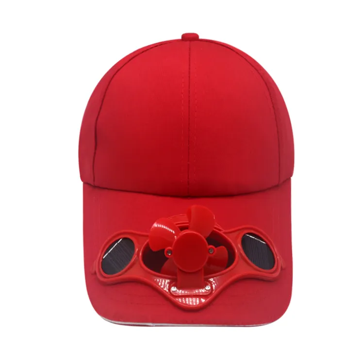 Bán Buôn Mũ Bóng Chày Với Fan Tùy Chỉnh Trống Năng Lượng Mặt Trời Powered Fan Cap Hat