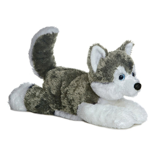 2019โปรโมชั่นที่สมจริงสดใสตุ๊กตา Plush Husky