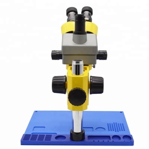 Mais novo 7X-45X Solda PCB Inspeção Trinocular Microscópio Estéreo