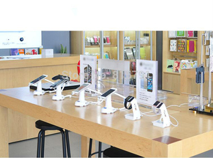 商店计数器表设计显示手机室内设计陈列室手机商店手机展示台