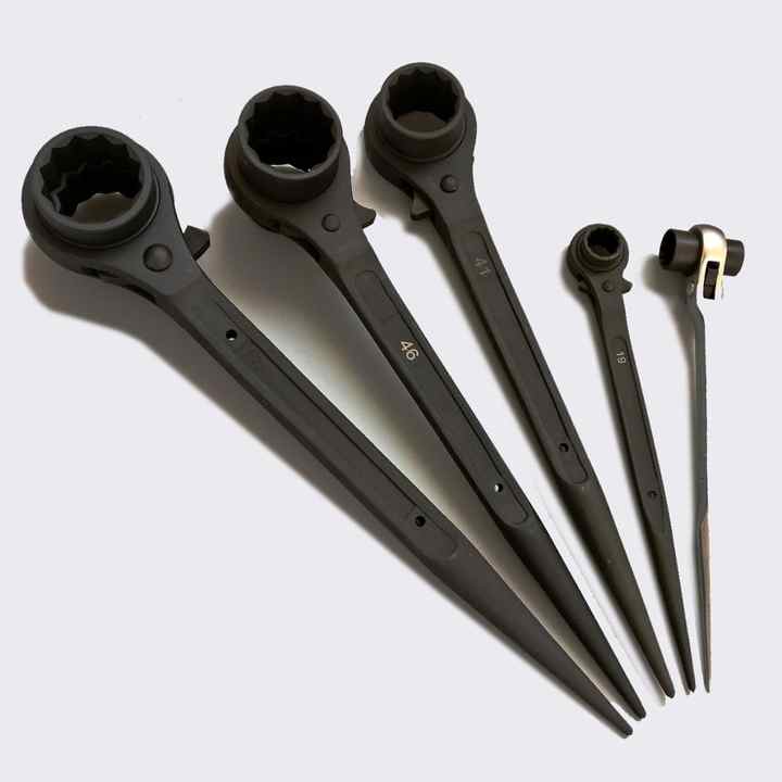 Heavy Duty Ratchet Socket Spud Wrench Size 17 19 21 24 27 55mm