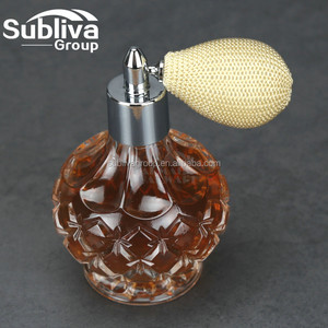 100ml Crystal Art Vintage Style Leere nachfüllbare Parfüm Zerstäuber Lange Quaste Spray Bitter Flasche Mit Airbag - Product Image 1