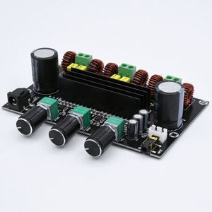 TPA3116D2 XH-M573 80W + 80W + 100W 2.1 kanal TPA3116 dijital güç amplifikatörü kurulu bas Subwoofer amplifikatör modülü