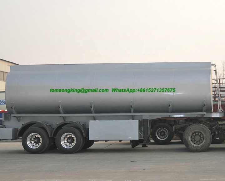 2 Axles Stainless Steel Fuel Oil Tank Trailer