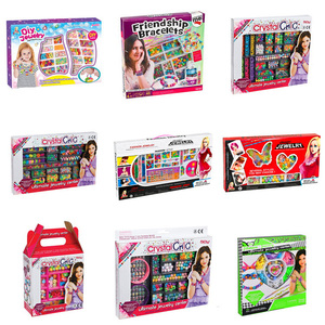 Çocuklar Shantou güzellik oyuncak seti eğitim çocuk boncuk kolye kızlar için ucuz DIY POP boncuk prinprintoy toy kiti toptan