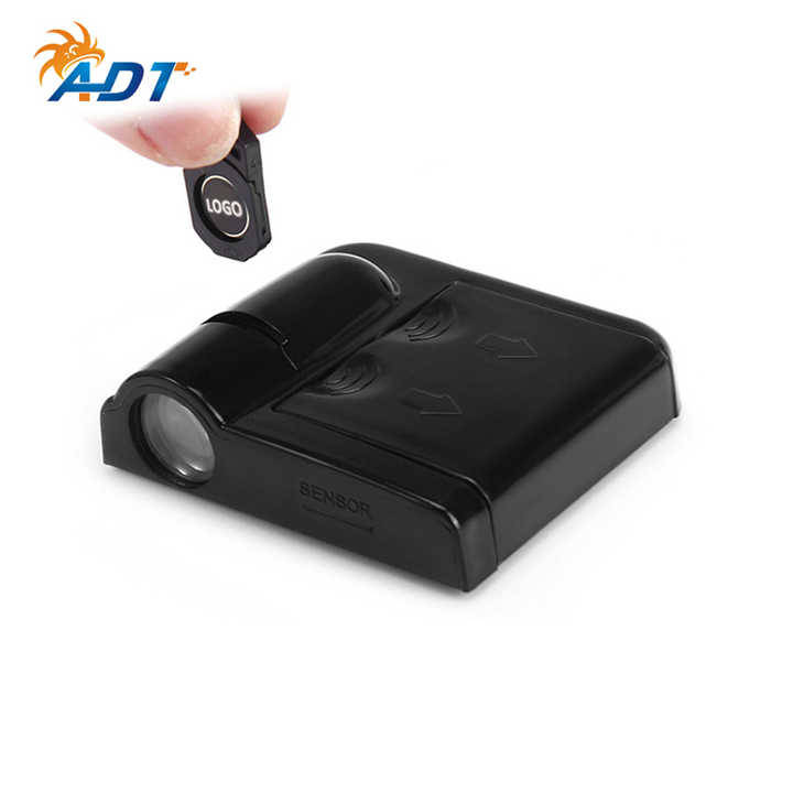 ADT 2019 Wireless LED Shadow Logo Pintu Mobil Laser Proyektor Lampu dengan Pita