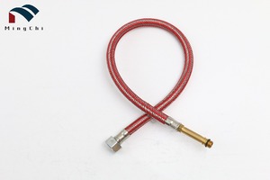 高压<span class=keywords><strong>Sanitary</strong></span> 45厘米不锈钢编织软管