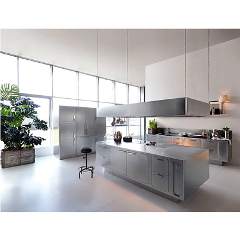 Hot selling kitchen furniture stainless steel kitchen cabinet with accessories