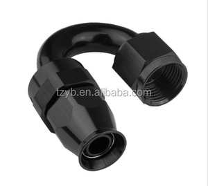 An3 4 6 8 10 12 180度スイベル編組テフロン<span class=keywords><strong>ptfe</strong></span>ホースラインエンドt