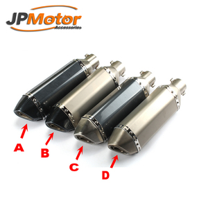 JPMotor Professional 51ミリメートルCarbon Fiber Dirt Bike Exhaust