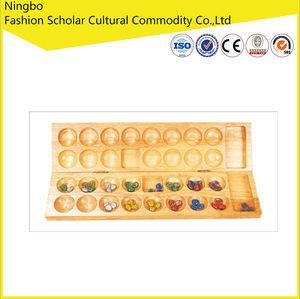 Taşınabilir mancala katı ahşap katlanır oyun