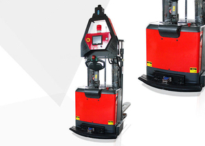 Solift laser agv empilhador elétrico para manuseio de paletes