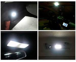 כיפת לוח אור PCB 15SMD 5050 LED אוטומטי רכב למעלה כיפת אור עבור פנים קריאת גג אור עם T10 <span class=keywords><strong>BA9S</strong></span> s8.5 לויה הנורה Adap