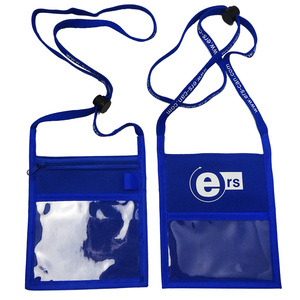 定制小便宜 RFID 透明 PVC 名称 <span class=keywords><strong>ID</strong></span> 名卡持有人与员工工作人员的丝带