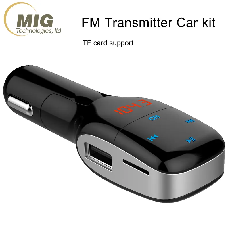 Per iphone 8 adattatore Radio Wireless ricevitore Audio Stereo Music Tuner Modulator Car Kit con caricatore USB trasmettitore FM