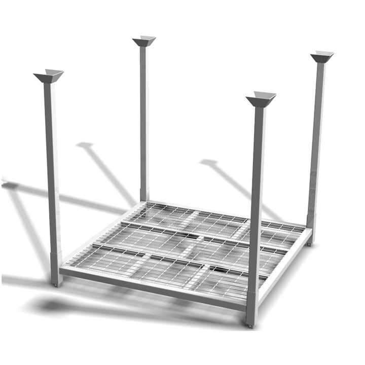 Powder Coating Heavy Duty Metal Steel Stacking Storage Truck Tire Rack Warehouse