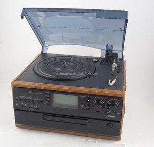 带数字 am fm 收音机和带 usb 连接的 CD 播放器的多功能一体转盘播放器, 超大尺寸 LCD - Product Image 3