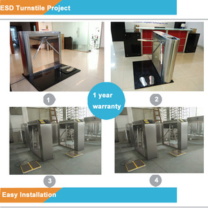 Cancello della barriera di controllo accessi del tornello vendita diretta in fabbrica lettore di schede rfid in acciaio inossidabile cancello tornello a treppiede - Product Image 3