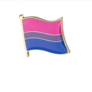 ที่กำหนดเองอลูมิเนียมอัลลอยด์ Bisexual ความภาคภูมิใจธงขา - Product Image 1