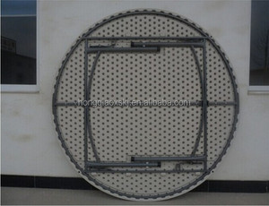 Đường Kính 2M Gấp Nhựa Ngoài Trời Bàn Tiệc Tròn Lớn (Thổi Khuôn, HDPE, Đám Cưới, Nhà Hàng, Sự Kiện) - Product Image 3