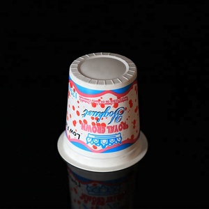 140mlPP素材使い捨てプラスチック持ち帰り用ヨーグルトカップ