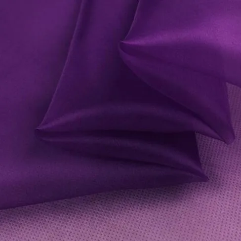 Howmay silk organza fabric 6m/m 55"cm 140cm violet 100% silk fabric for wedding dress overcoat China raw silk