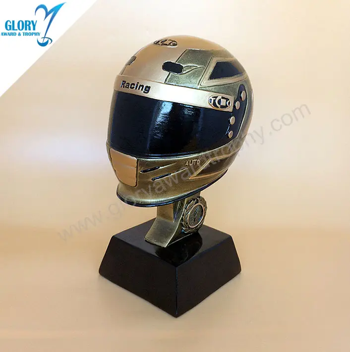 Поделки под заказ, оптовая продажа, высококачественный трофей для мотоциклетного шлема из смолы
