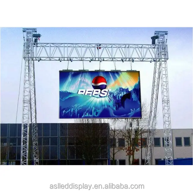 P6 outdoor electronic advertising board multi color led display led media mesh screen