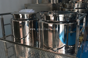 AVE-100L vakum reçel tereyağı margarin mayonez yapma makinesi AVE vakum emülsifiye makinesi - Product Image 6