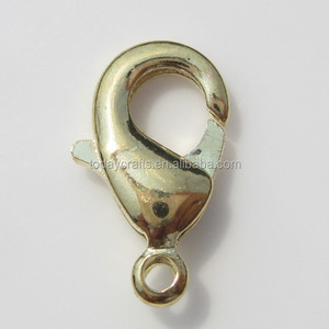 15 毫米黄铜龙虾爪扣与保护油 14k 黄金龙虾扣 - Product Image 4