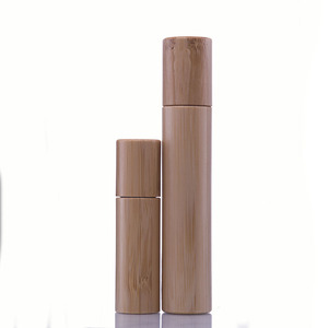 Cosmetic 5ml 10ml 15ml 20ml Bamboo <strong>Perfume</strong> Roll on Bottle with Plastic Ball - Product Image 2