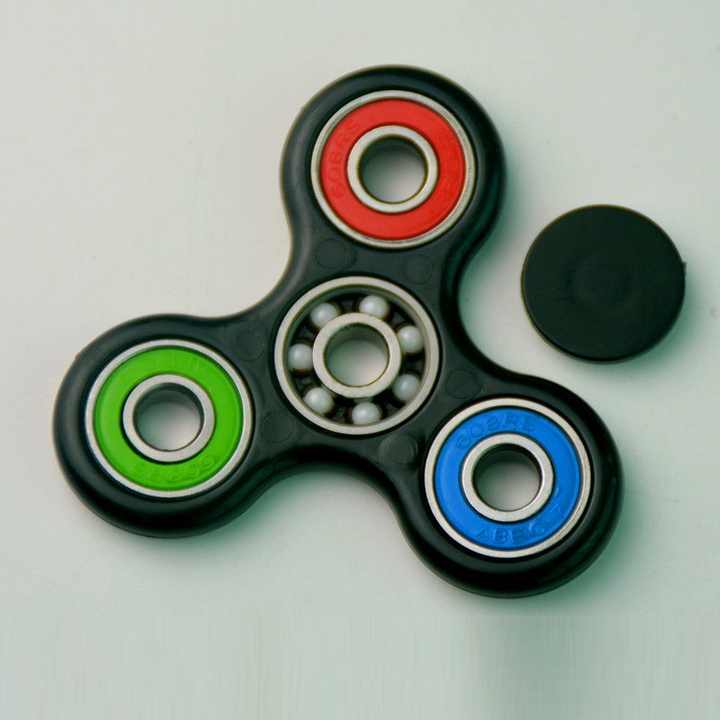 Plastic ABS fidget spinner Tri-fidget spinner hand spinner with 608 ceramic bearing Plastic EDC Hand Spinner Fidegt Torqbar