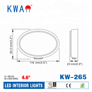 Fabrika Yüksek Kalite Yüksek Lümen Yeni 12 V 24 V Oval Araba <span class=keywords><strong>LED</strong></span> <span class=keywords><strong>RV</strong></span> Tavan İç Işık Karavan, kabin, <span class=keywords><strong>RV</strong></span>, Kamyon Anahtarı Ile