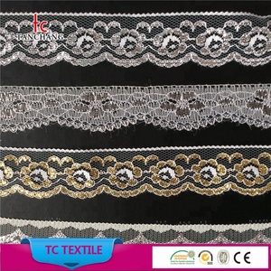 Factory Wholesale Fancy <strong>lycra</strong> Lace Nylon No <strong>Elastic</strong> Lace Trim for Lingerie WTLS01-300 - Product Image 4